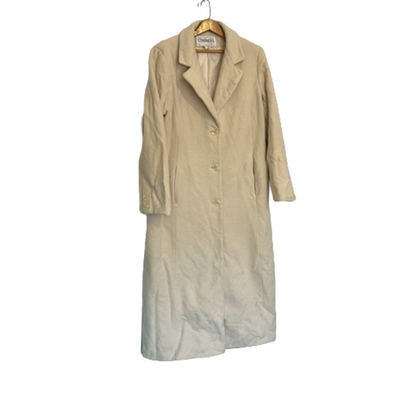 CHADWICKS Off-White Ivory Long 3 button Jacket S - Picture 1 of 9